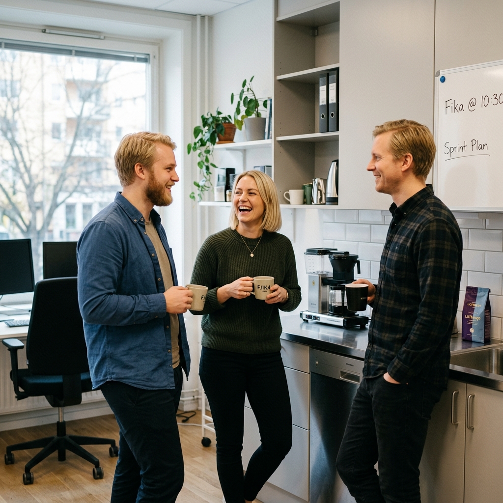 Team fika at a PubliX portfolio company