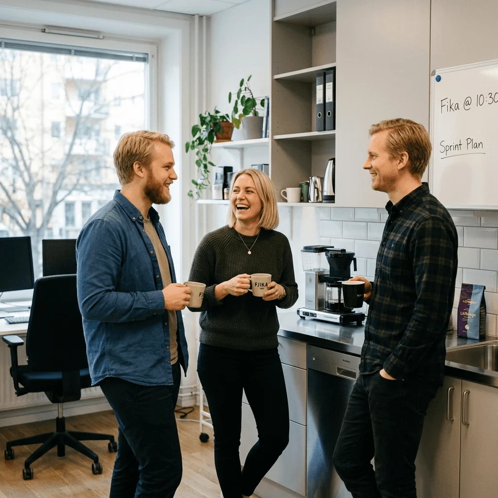 Team fika at a PubliX portfolio company
